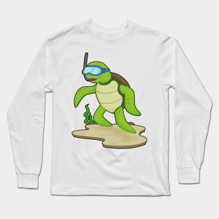 Turtle Diver Snorkel Long Sleeve T-Shirt